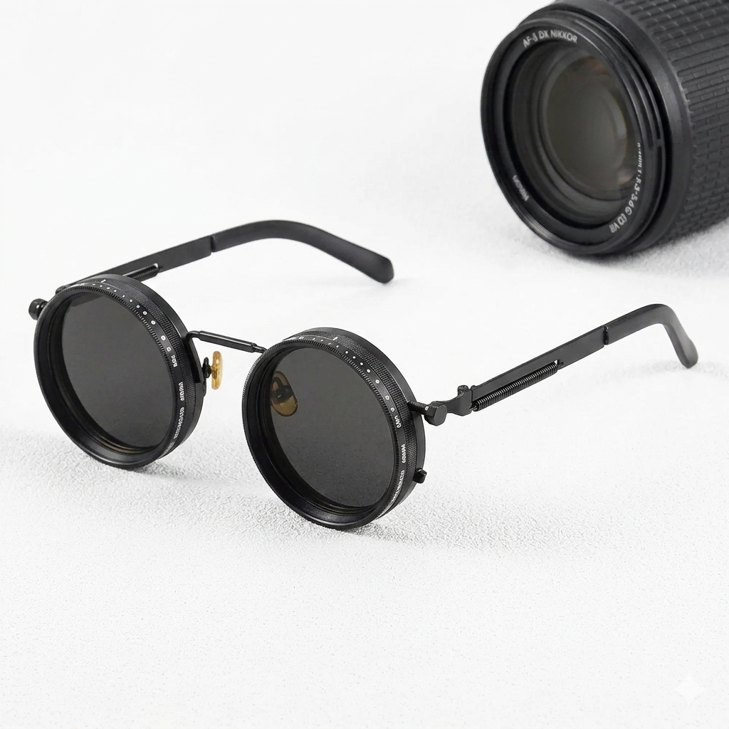 Adaptive Polarized Round Sunglasses