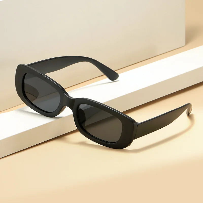 Box Black Retro Sunglasses