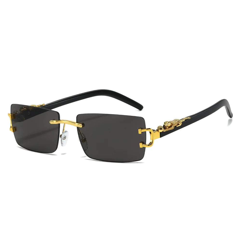 Cheetah Rimless Vacation Sun Shades