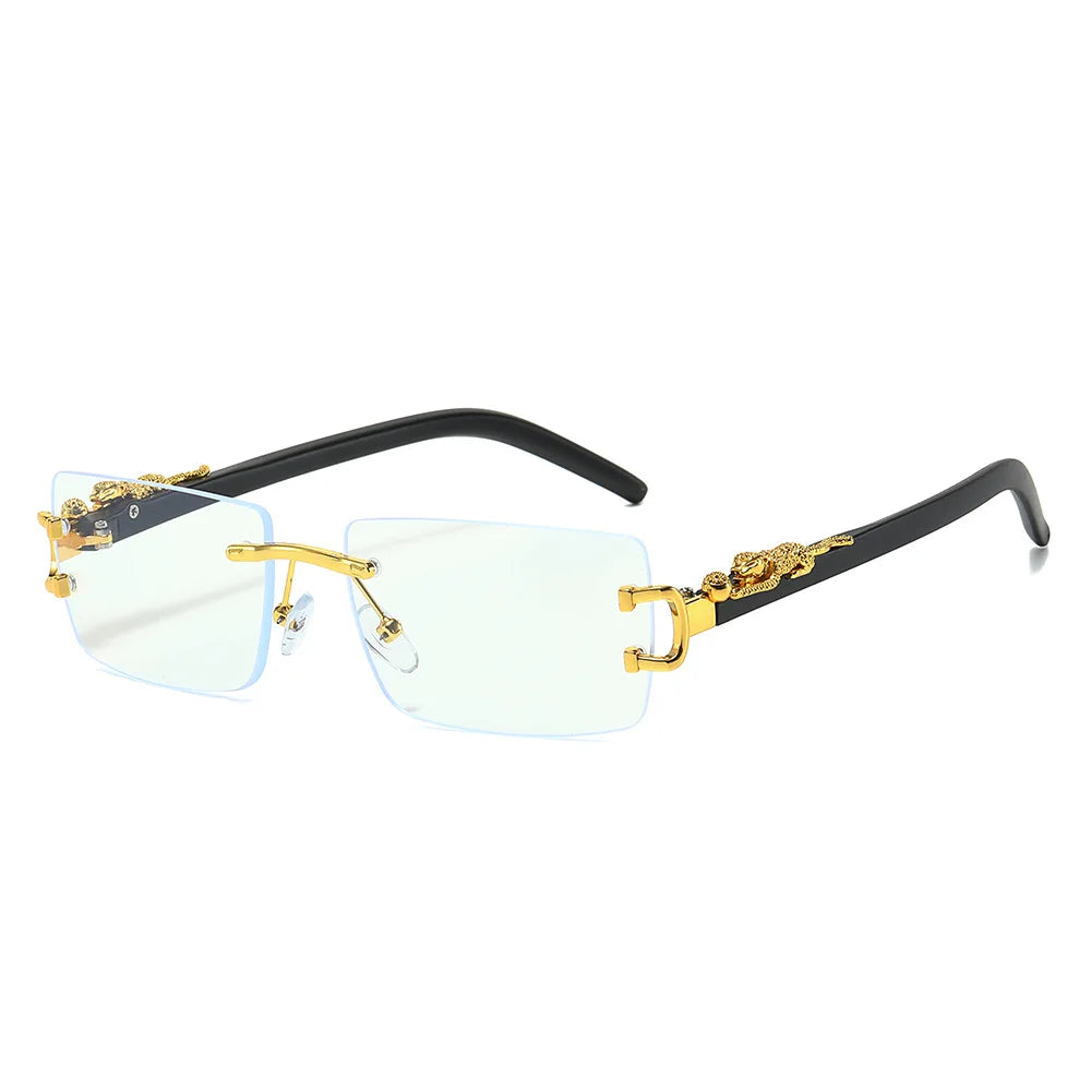 Cheetah Rimless Vacation Sun Shades