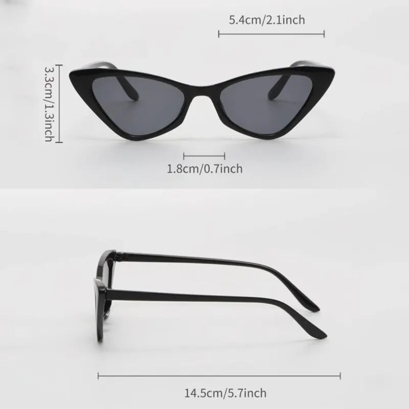 Retro Skinny Cat Eye Shades