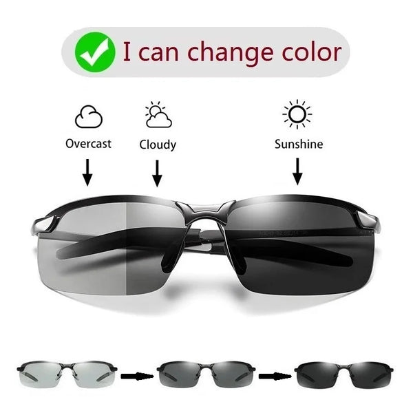 Chameleon Polarized Photochromic Everyday Sunglasses