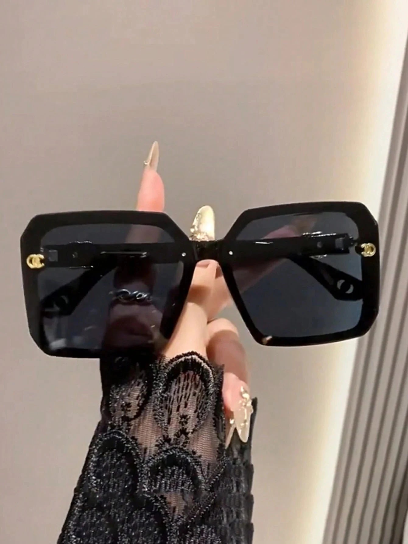 Coastal Square Metal Letter Sunglasses