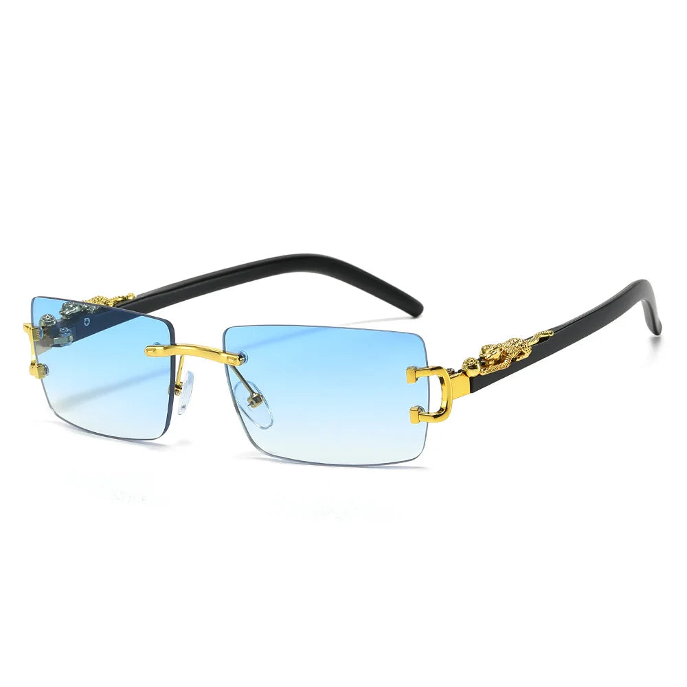 Cheetah Rimless Vacation Sun Shades